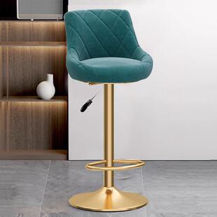 吧台椅升降皮椅家用凳子前台酒吧椅高脚凳靠背小吧凳高靠背旋转