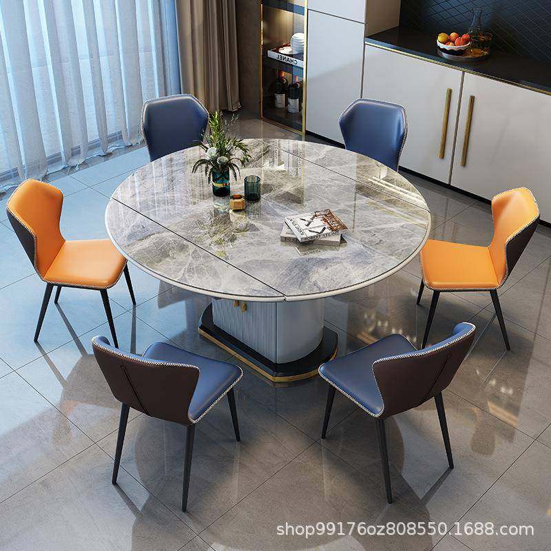 现代简约岩板餐桌椅家用可伸缩折叠意式轻奢实木框架饭桌带储物柜,节庆用品/礼品,新娘配件,淘宝优惠券,粉丝福利购,淘宝优惠卷