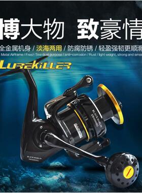 全金属铁板轮拖钓轮SW4000/5000XG/6000HG/10000波趴轮船钓轮