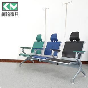 门诊大厅连排候诊沙发高承重钢架结构耐磨pu自结面料直销