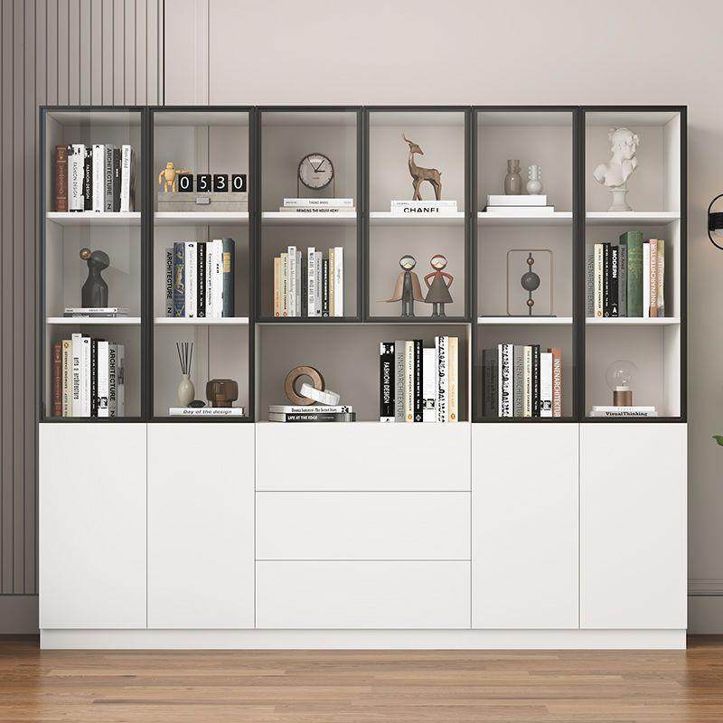 实木书柜家用带玻璃门落地书架组合简约现代客厅文件收纳储物书橱,机械设备,其他机械设备,淘宝优惠券,粉丝福利购,淘宝优惠卷