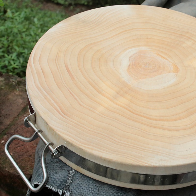 三德子推荐泰兴银杏木砧板家用实木菜板白果树整木案板圆方木菜墩