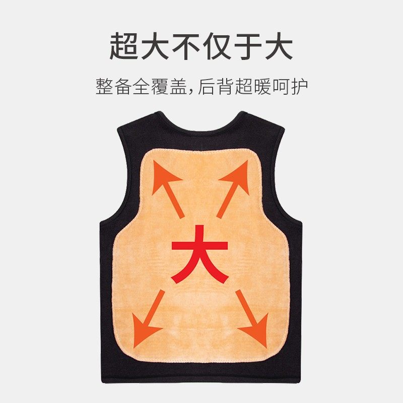 加绒背心女冬季保暖加厚妈妈中老年人马甲上衣棉大码老人男