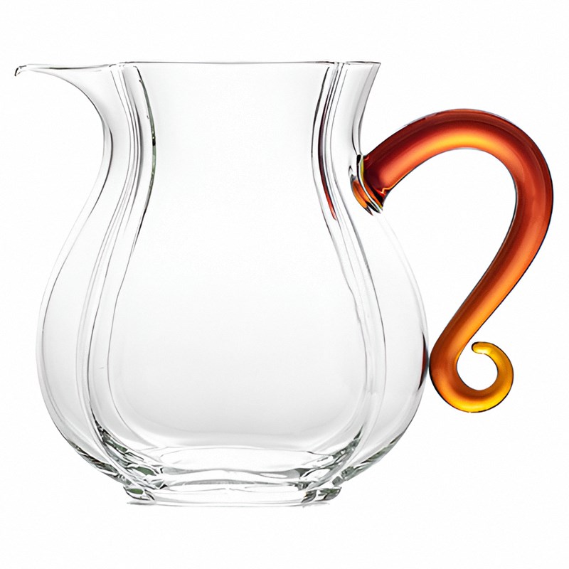 耐热玻璃公道杯加厚防烫带把手高硼硅透明茶海功夫茶具分茶器大号