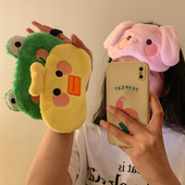 可爱小猪眼罩女生睡眠遮光专用卡通午休冰袋缓解眼疲劳不勒头透气