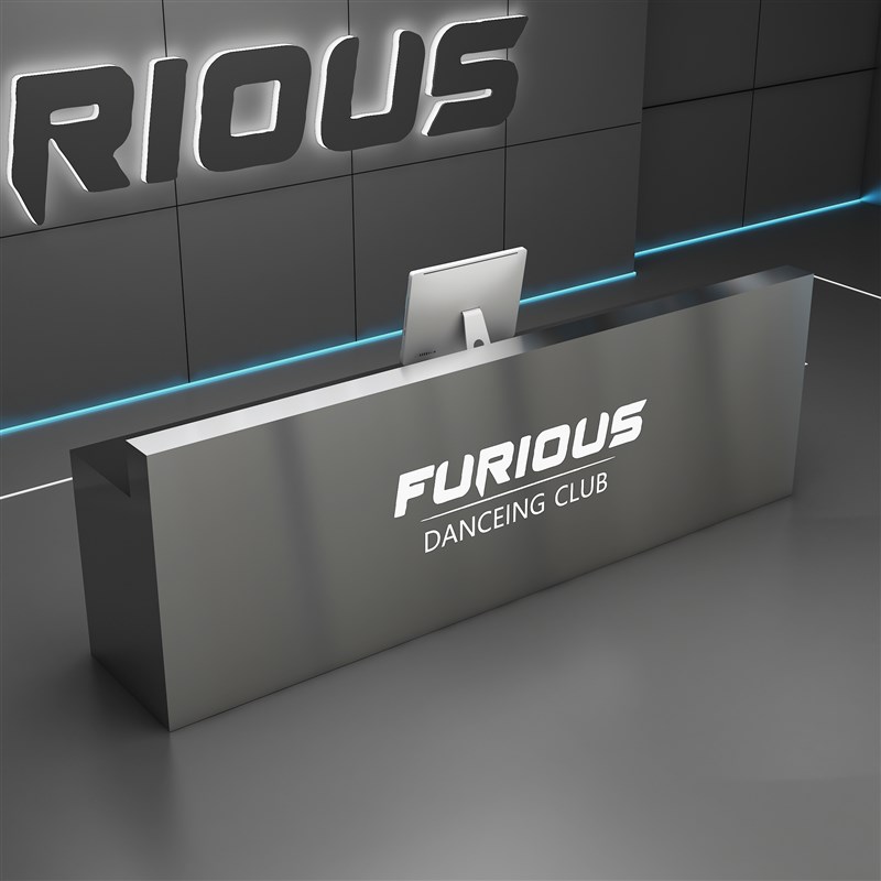 健身房舞蹈室前台美容院理发店服装店收银台接待台球室不锈钢吧台