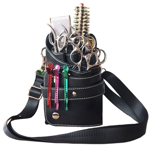 美发剪刀斜挎包欧美流行复古剪刀包发型师工具包理发剪子包收纳