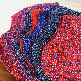 2/4条老式的确良花平角裤内裤妈妈女士碎花裤均码100~120斤可穿