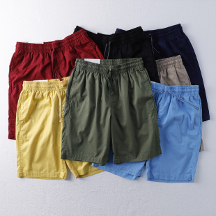 五分裤 式 男潮工装 短裤 2020新款 夏薄宽松透气全色纯棉中裤 休闲西裤