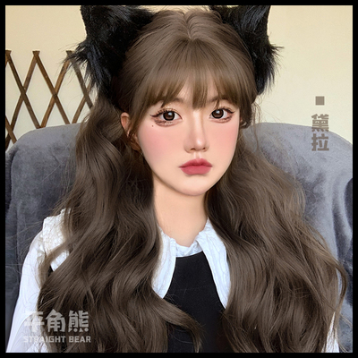平角熊假发女长卷发自然逼真lolita甜美可爱jk全套头【黛拉】