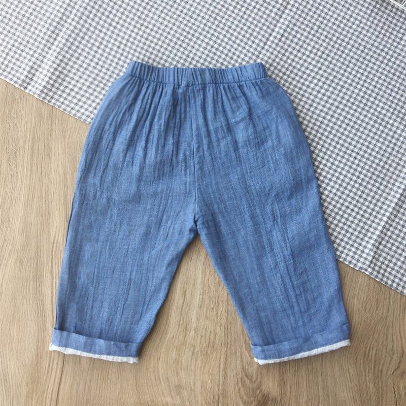 男童宝宝纯棉防蚊裤裤子夏季儿童长裤小童休闲裤白色棉纱九分裤,童装/婴儿装/亲子装,裤子,淘宝优惠券,粉丝福利购,淘宝优惠卷