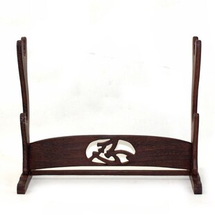 实木大刀架刀座鸡翅木宝刀架刀剑托架宝剑架子剑托刀剑底托兵器架