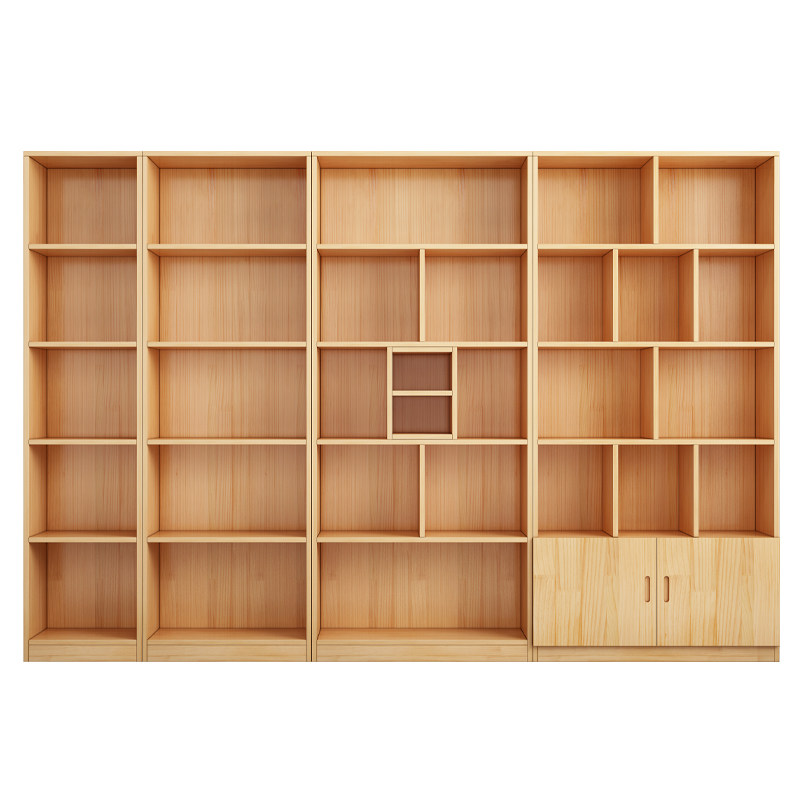 书架置物架落地儿童桌边阅读架客厅家用书房实木书柜展示柜收纳架,住宅家具,书架,淘宝优惠券,粉丝福利购,淘宝优惠卷