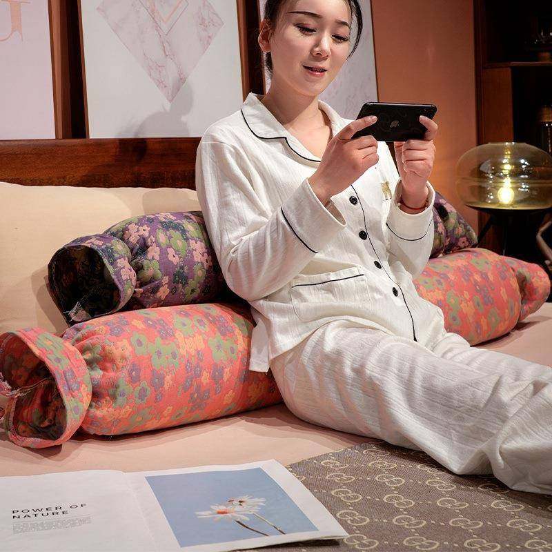 三层纱糖果孕女生睡觉睡侧夹腿枕头妇床txb上柱靠枕沙发圆长条抱,居家布艺,抱枕被,淘宝优惠券,粉丝福利购,淘宝优惠卷