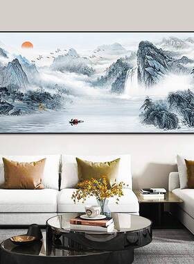 流绣水生财十字绣式CMgAXLR22023年新款线客厅中手工刺绣新风景大