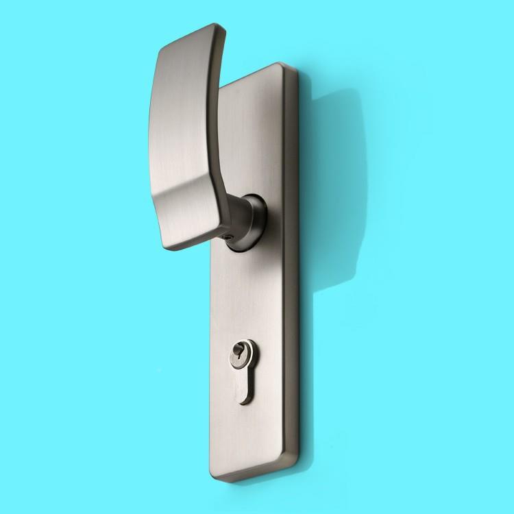 用门锁室内按压式室门房门木卧门KTL-10直推锁家现代美式音推压静