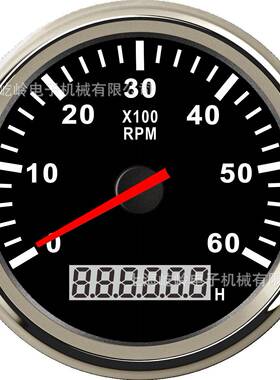 85mm针脚安装0船改EL装通用速表0-600RPM1车-300转可调速比表