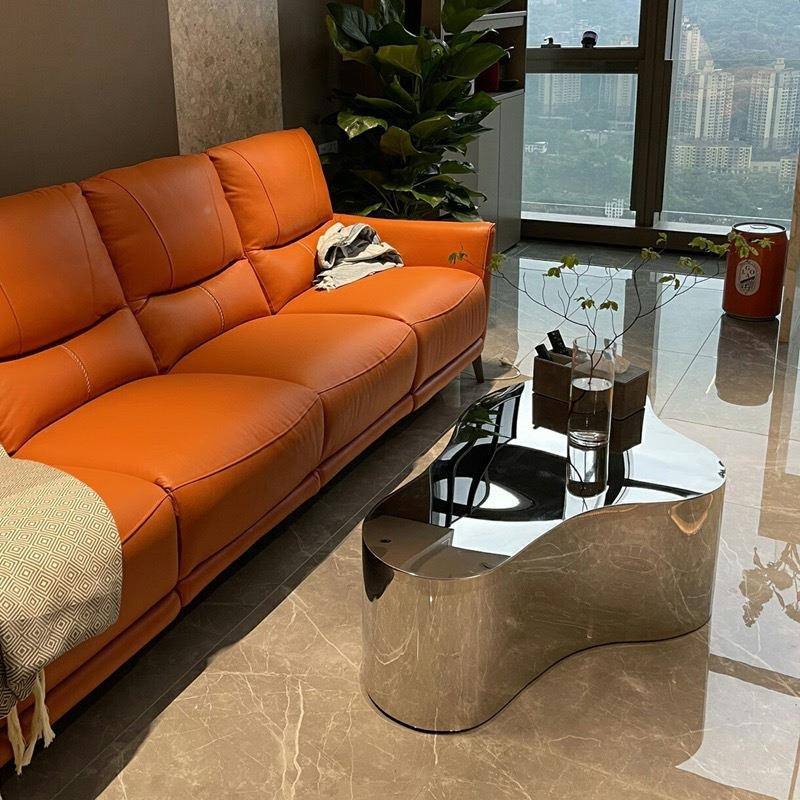 现简约别锈墅酒店轻奢茶几边几角F126-S-I几意式不钢额云厅朵客茶