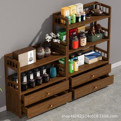 茶叶柜置物公室茶水柜实木客厅茶柜边柜茶NXP桌侧办边储架物收纳