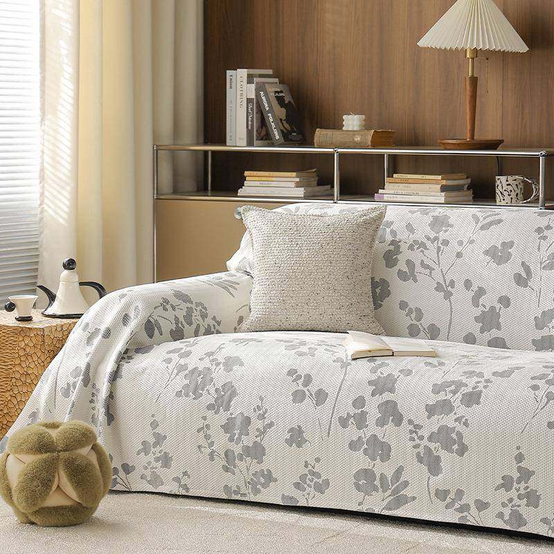 夏凉感沙发套凉席轻奢天高丝级感发沙巾客厅沙发盖巾沙发垫夏季冰