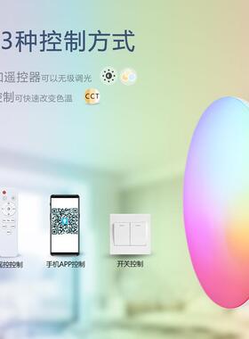 LD智能吸顶灯21480E简约代超薄卧室客厅大灯关54W蓝牙APP免开跑现