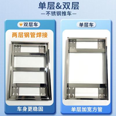 不锈9685钢静音乌龟周转板箱车车拉杆平手推车可叠折物流推料框车