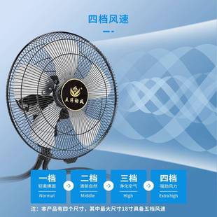 风摇扇大风力强电风扇趴地地扇头风力商用工业落大功率644电风扇
