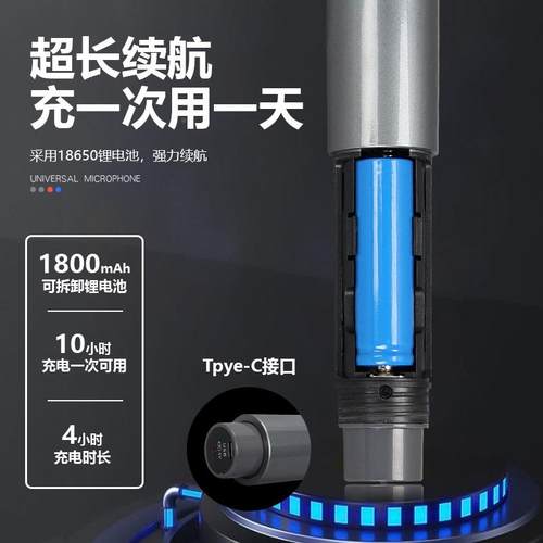 专业一拖二135G4无线麦克话风可调频KTV筒台演出K唱TV歌舞会议K歌