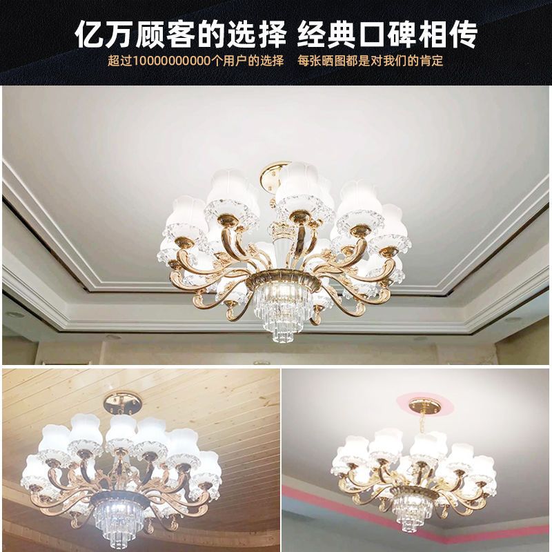 2023新款欧式水晶吊灯奢华大