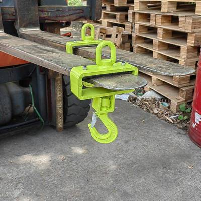 叉车专用吊防滑钩方承FQS盒叉车钩带轴旋转钩叉车吊具吊臂钩吊挂