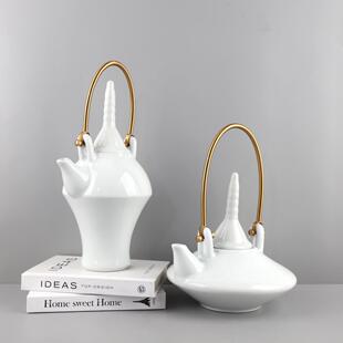 新中式青组花陶瓷茶具茶托合软套装客厅茶几酒店办室公装1430家居