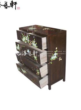 中新式香樟071141木斗柜实木储彩绘五玄斗柜物关柜子大容量收纳橱