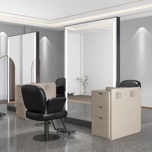 发新款理发落店地镜廊专用不锈钢发镜子网红单面双面美发无品牌/