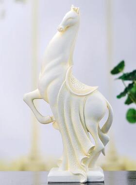 创VKX意工艺品动物摆z件akka古小动物摆件欧式打砂装饰马复摆件