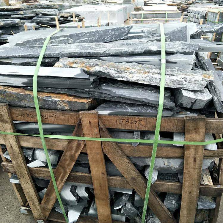 厂直规供青板条石青38石板毛料毛边石条家乱形不则青石板文化石
