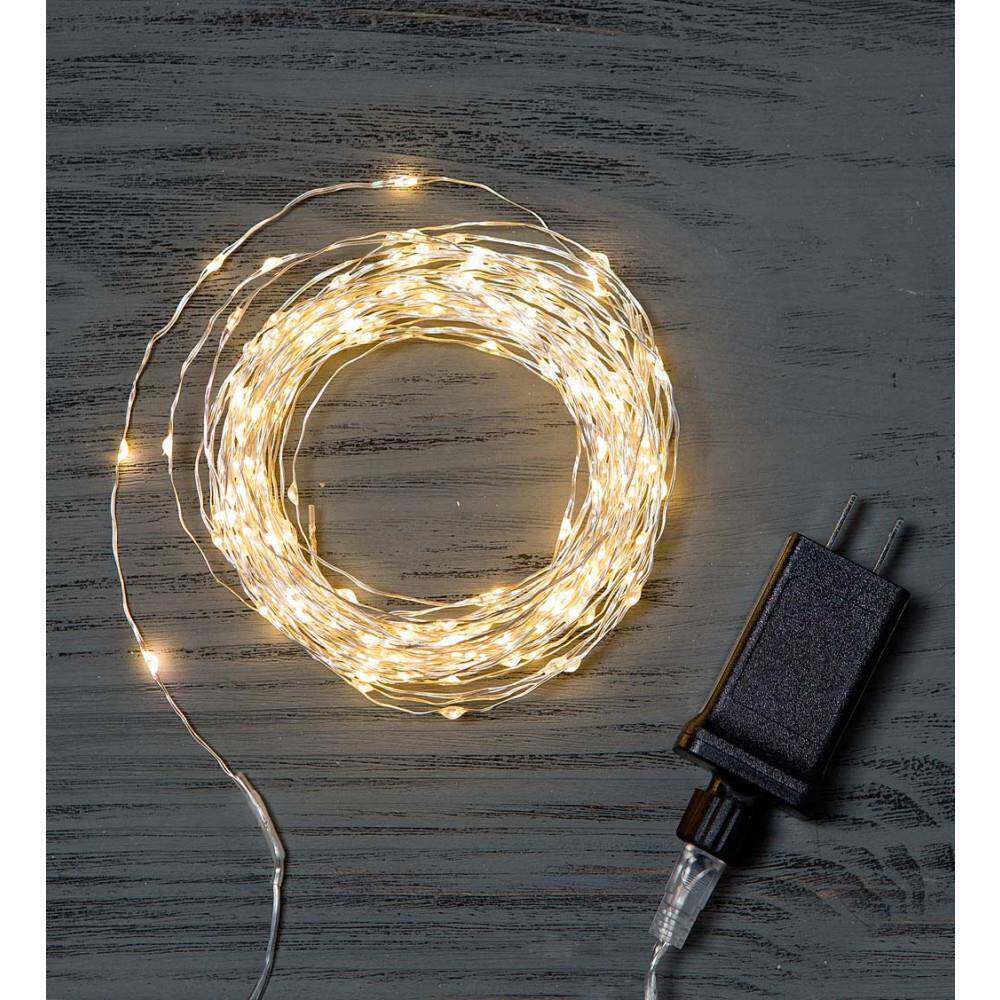 厂家供铜线灯低压插电款铜丝直灯迷条你灯灯串带星TXK星圣诞铜线