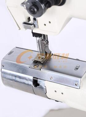 星驰2牌合348高车双FPY针车三同步综送料筒式双针缝纫机