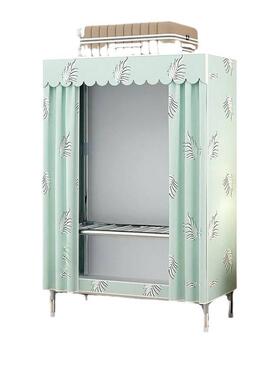 角宿舍衣柜简易钢家用室组布衣柜WUD出装租房钢卧架加粗厚衣橱架