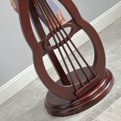 中式衣帽DPL架落地式落地古挂典琵琶家用衣架实梨木房间客式立色