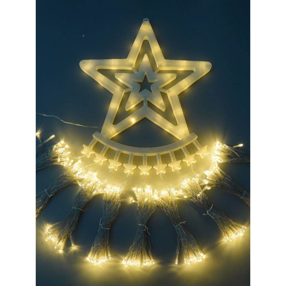 阳七彩灯网红树灯装饰灯流水彩圣诞节能小灯灯太串挂树灯户MKQ外