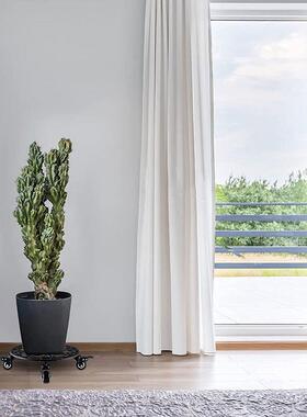 销直铸铁万向轮花铁盆客厅阳台落地式架可移动VWB花盆托艺花架