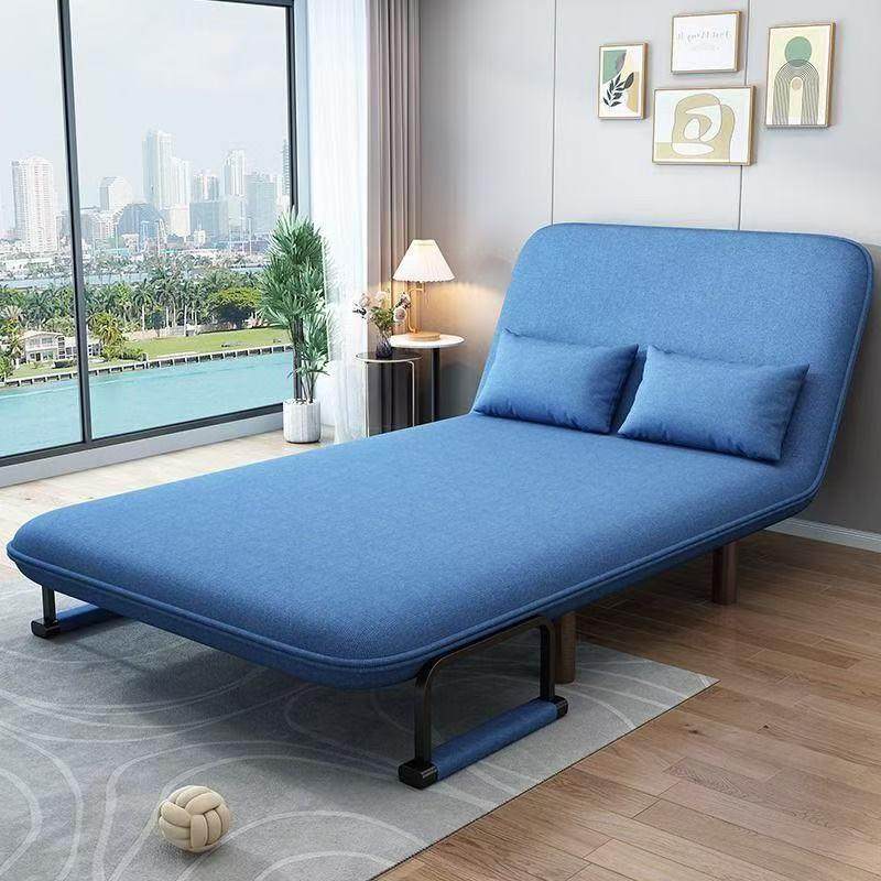 发折叠沙床两用台户型客厅办公沙发ALG椅布艺午休床懒人阳多功小