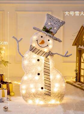 chris摆tmas严选圣诞发橱光雪节人窗美陈圣诞氛围布置道具FCW装饰