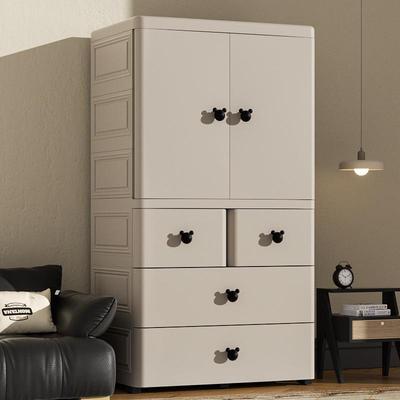 m易点0c加厚双开门宝宝衣柜婴儿收纳8柜优简易AWK儿童衣橱整理储