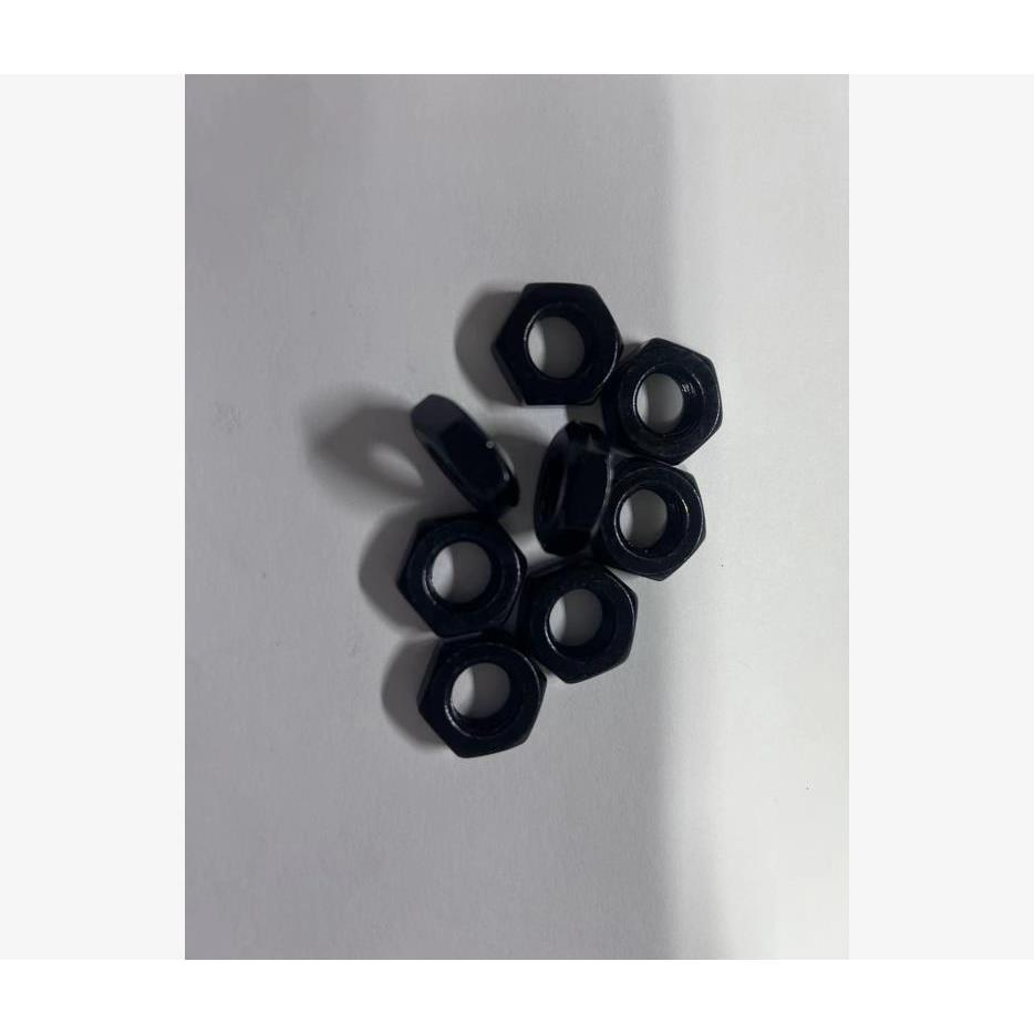 牙六角细薄螺母DIN93薄六角螺母M57110*16.0镀黑锌