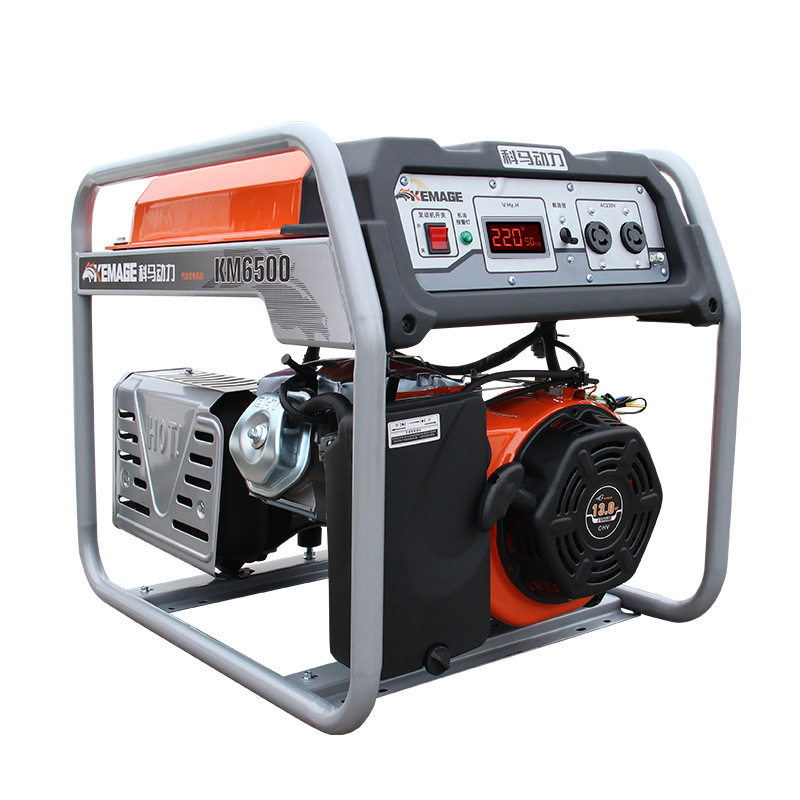 科马H款汽油发电机3KW4kw5kw8千瓦小型家用单相便携式发电机 220V