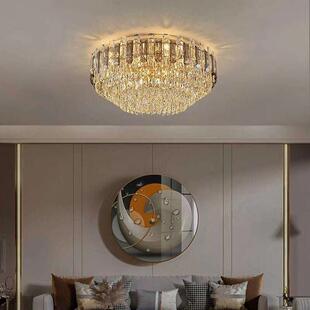 法式灯水轻奢意晶吸顶全光谱护眼创2025新款客厅主517灯高档中山