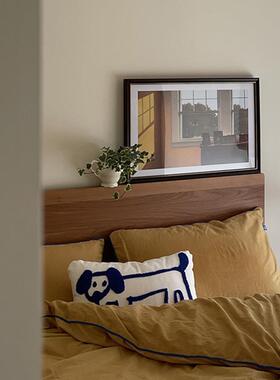 落的阳光窗光QB202308影法复式古撒卧室装饰画ins风餐厅户挂画小