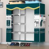 实款 布衣柜子 衣柜家用室卧固加粗钢管结耐用出租房简加易985组装