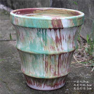 号仿古诧饰寂风陶罐肉花盆陶瓷庭院民宿LLH落地大大号装摆多件陶
